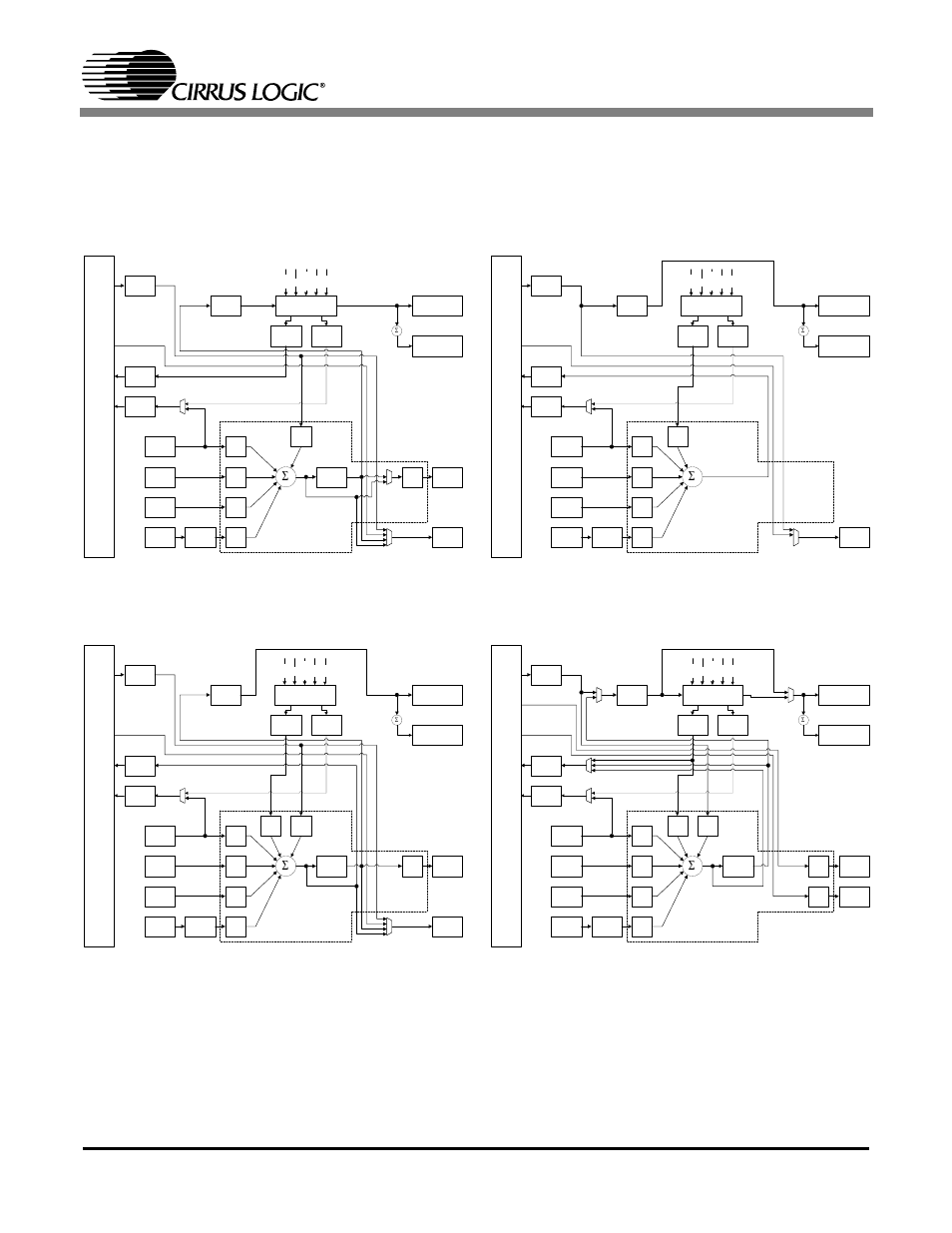 Figure 10. analog centric mode, Figure 11. digital centric mode, Figure 12. host processing mode | Figure 13. multi-channel mode, Cs4205, Ac-link | Cirrus Logic CS4205 User Manual | Page 18 / 81