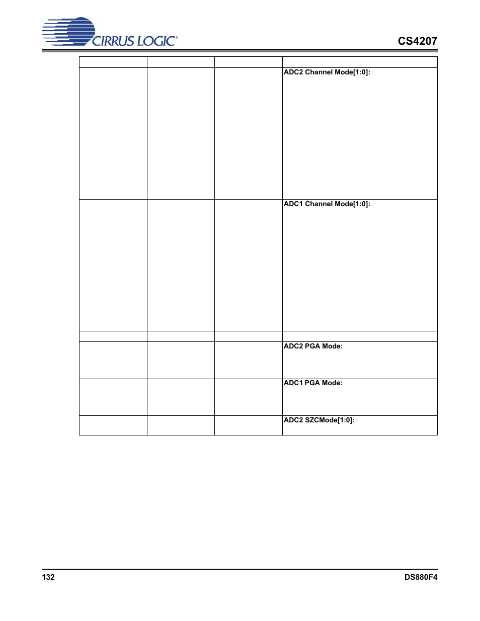 Cs4207 | Cirrus Logic CS4207 User Manual | Page 132 / 148