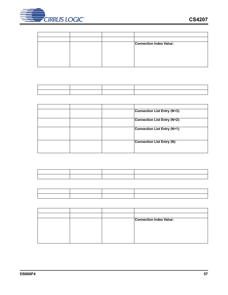 9 adc2 connection list entry, 10 adc2 connection select control, Cs4207 | Cirrus Logic CS4207 User Manual | Page 57 / 148