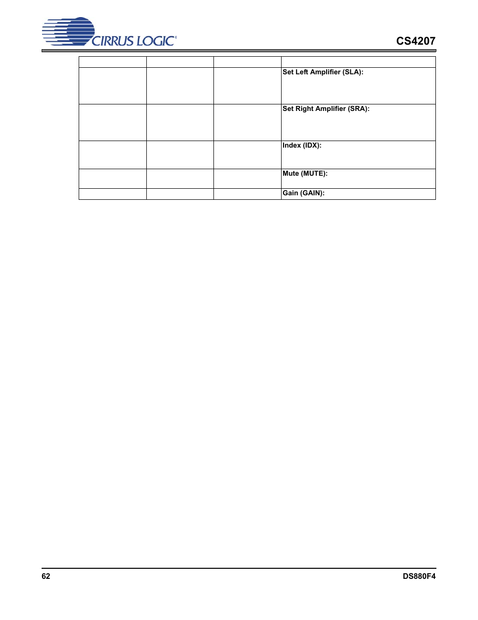 Cs4207 | Cirrus Logic CS4207 User Manual | Page 62 / 148