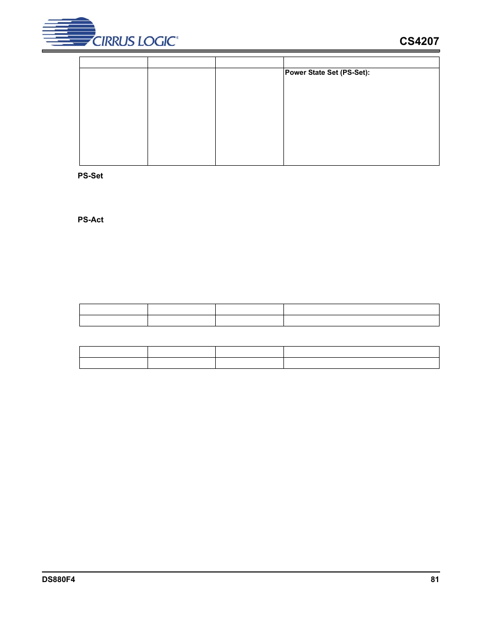 7 pin widget control, Cs4207 | Cirrus Logic CS4207 User Manual | Page 81 / 148