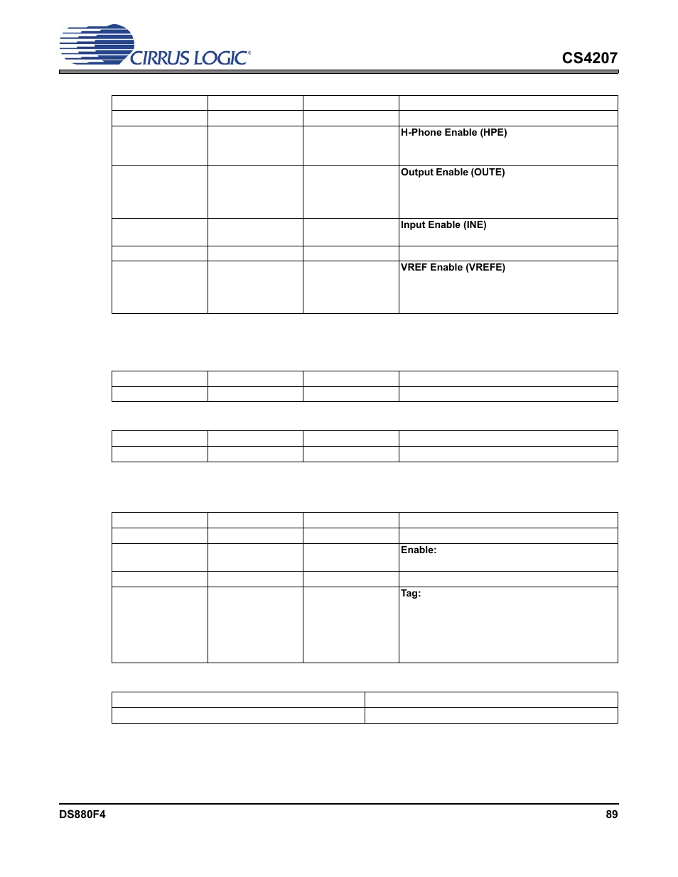 8 unsolicited response control, Cs4207 | Cirrus Logic CS4207 User Manual | Page 89 / 148