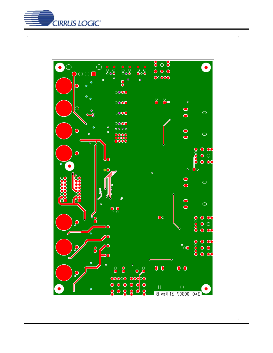Figure 11.cdb4207 bottom layer, Cdb4207 | Cirrus Logic CDB4207 User Manual | Page 20 / 22