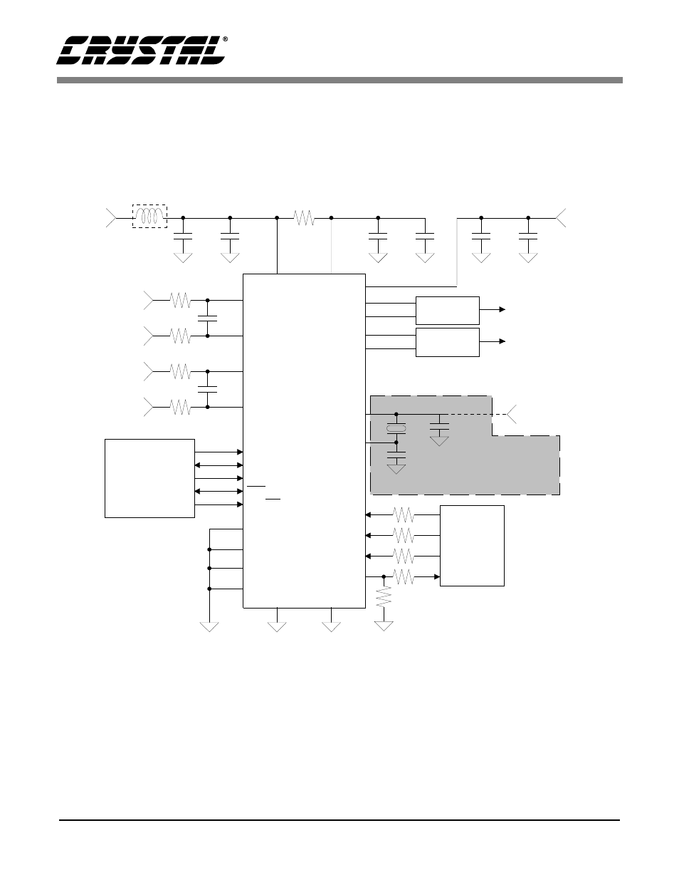 Typical connection diagram — cs4221, Figure 5. cs4221 recommended connection diagram, And 5; s | Cs4221 | Cirrus Logic CS4221 User Manual | Page 11 / 32