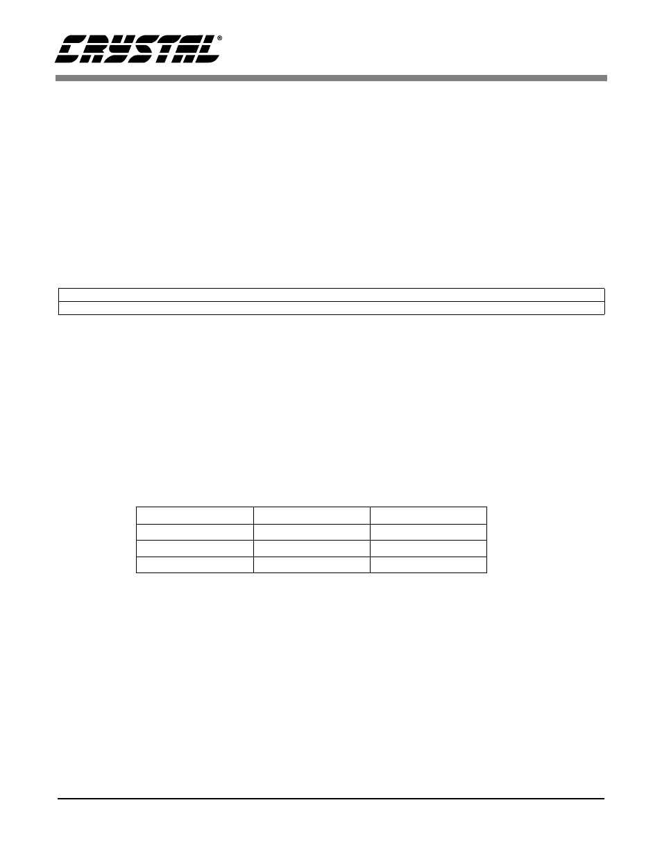 4 soft ramp step rate (rmp), 1 attenuation level (att7-att0), Table 1. example volume settings | Cirrus Logic CS4221 User Manual | Page 15 / 32