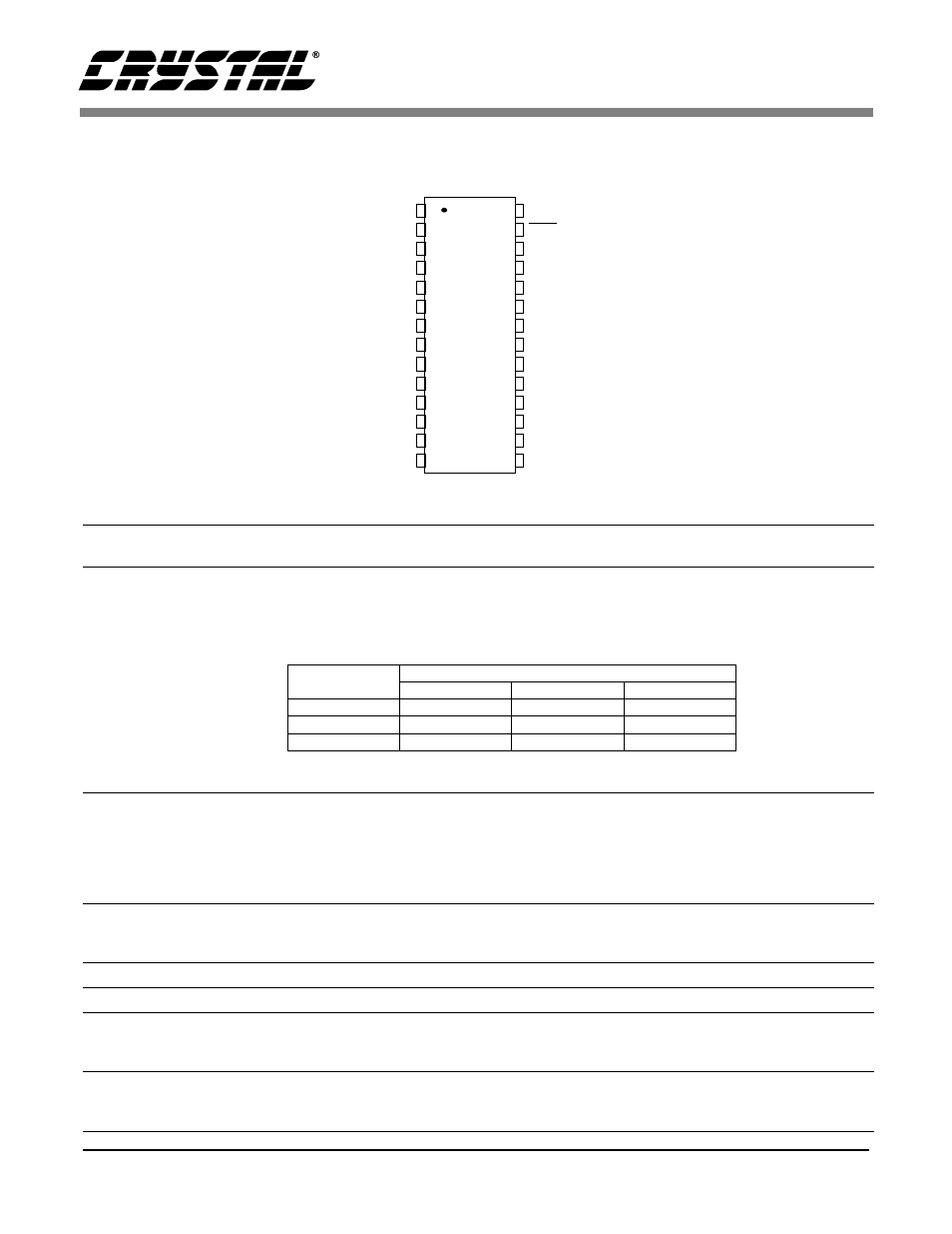 Pin descriptions — cs4220, Table 2. common clock frequencies | Cirrus Logic CS4221 User Manual | Page 18 / 32