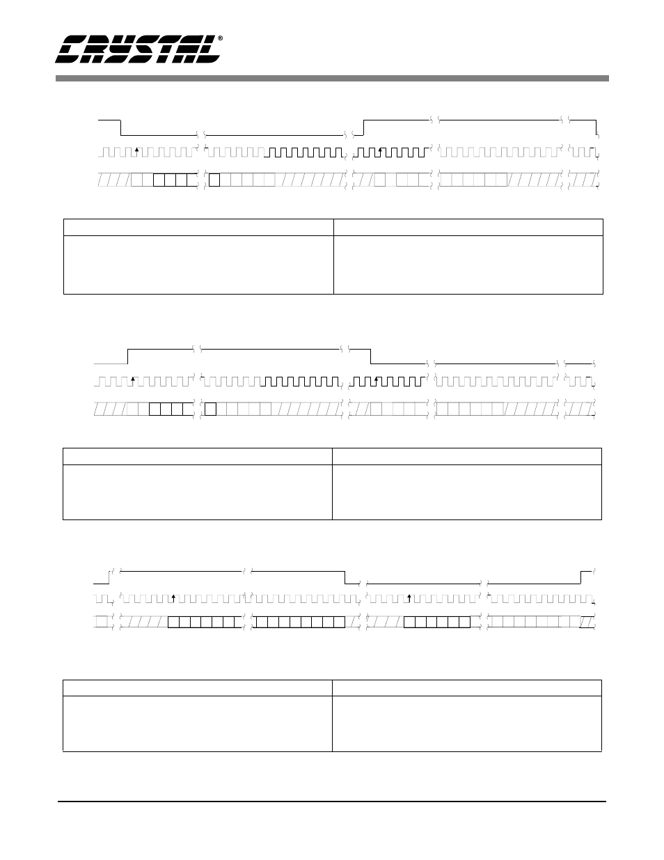 Figure 8. serial audio format 0 (i2s), Figure 9. serial audio format 1, Figure 10. serial audio format 2 | Figures 8-11, Figure 8. serial audio format 0 (i, S) figure 9. serial audio format 1 | Cirrus Logic CS4221 User Manual | Page 25 / 32