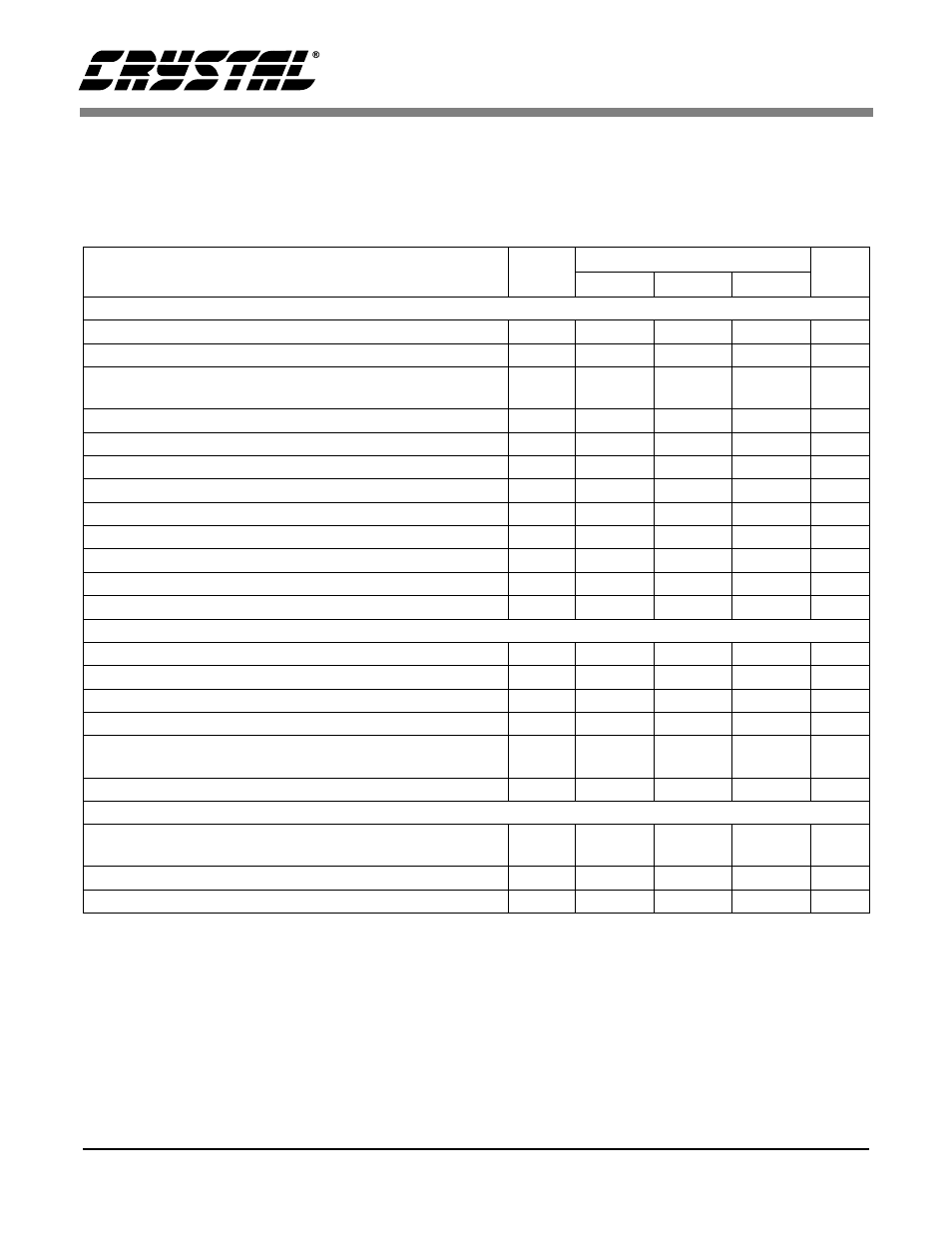 Characteristics and specifications, Analog characteristics | Cirrus Logic CS4221 User Manual | Page 4 / 32