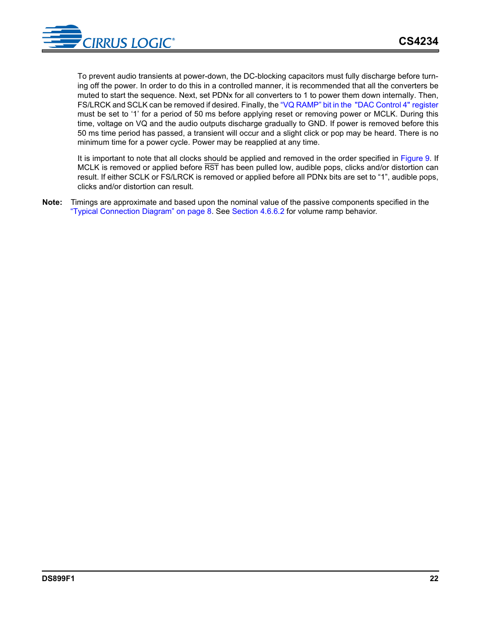 2 power-down, Cs4234 | Cirrus Logic CS4234 User Manual | Page 22 / 79