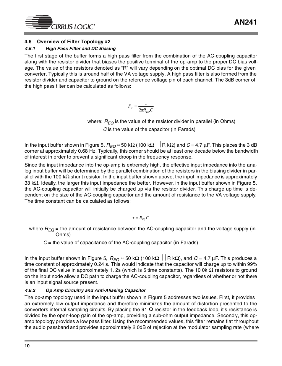 An241 | Cirrus Logic AN241 User Manual | Page 10 / 16