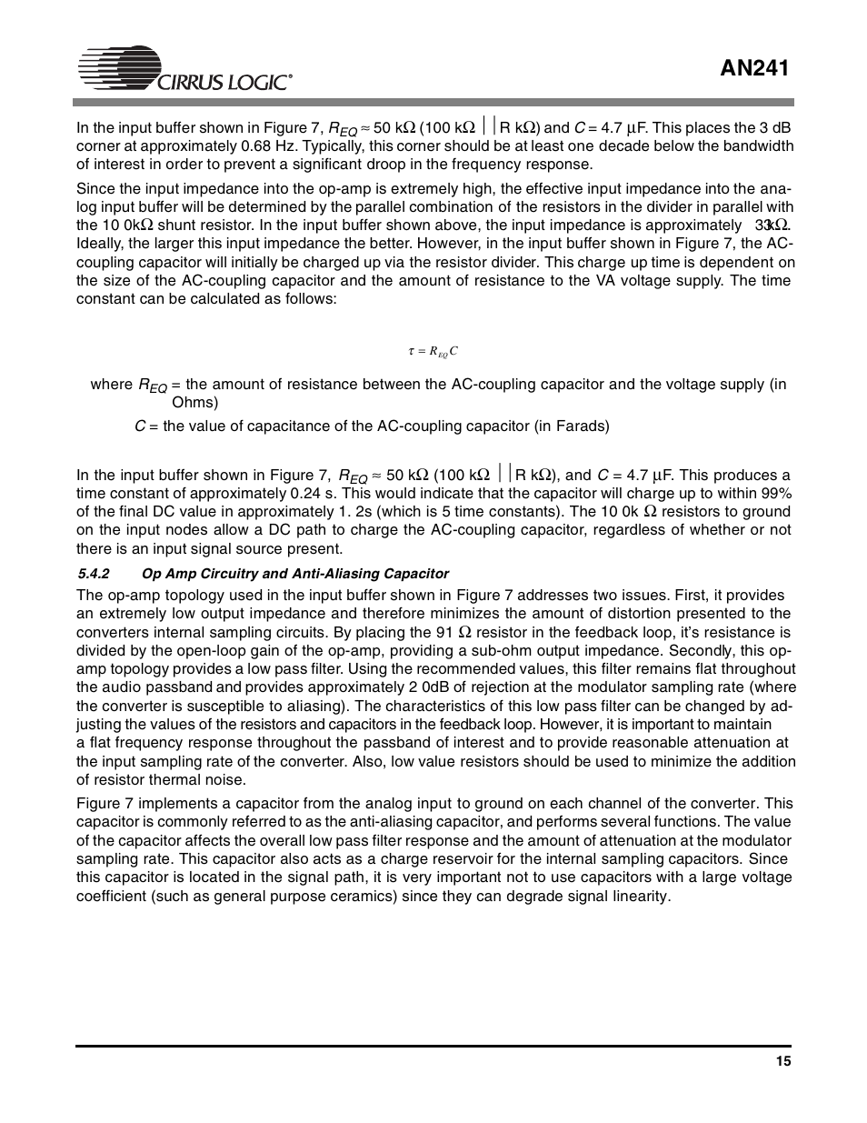 An241 | Cirrus Logic AN241 User Manual | Page 15 / 16