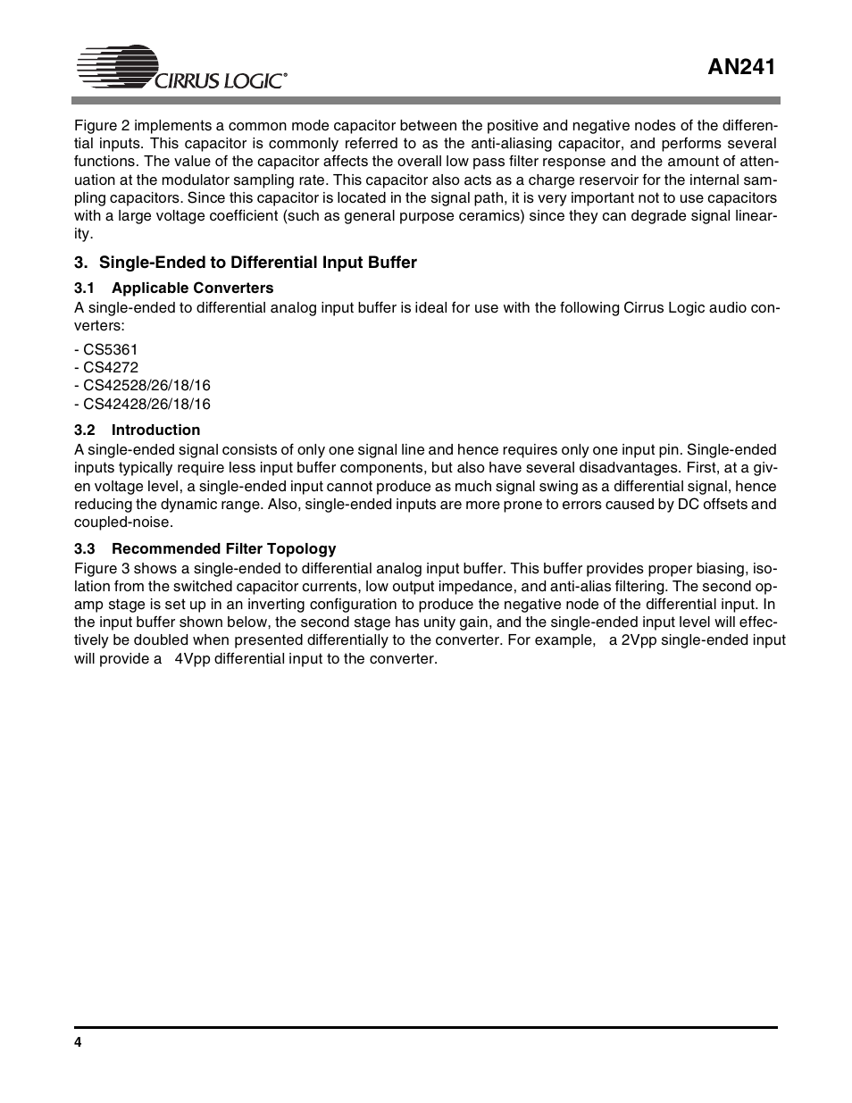 An241 | Cirrus Logic AN241 User Manual | Page 4 / 16