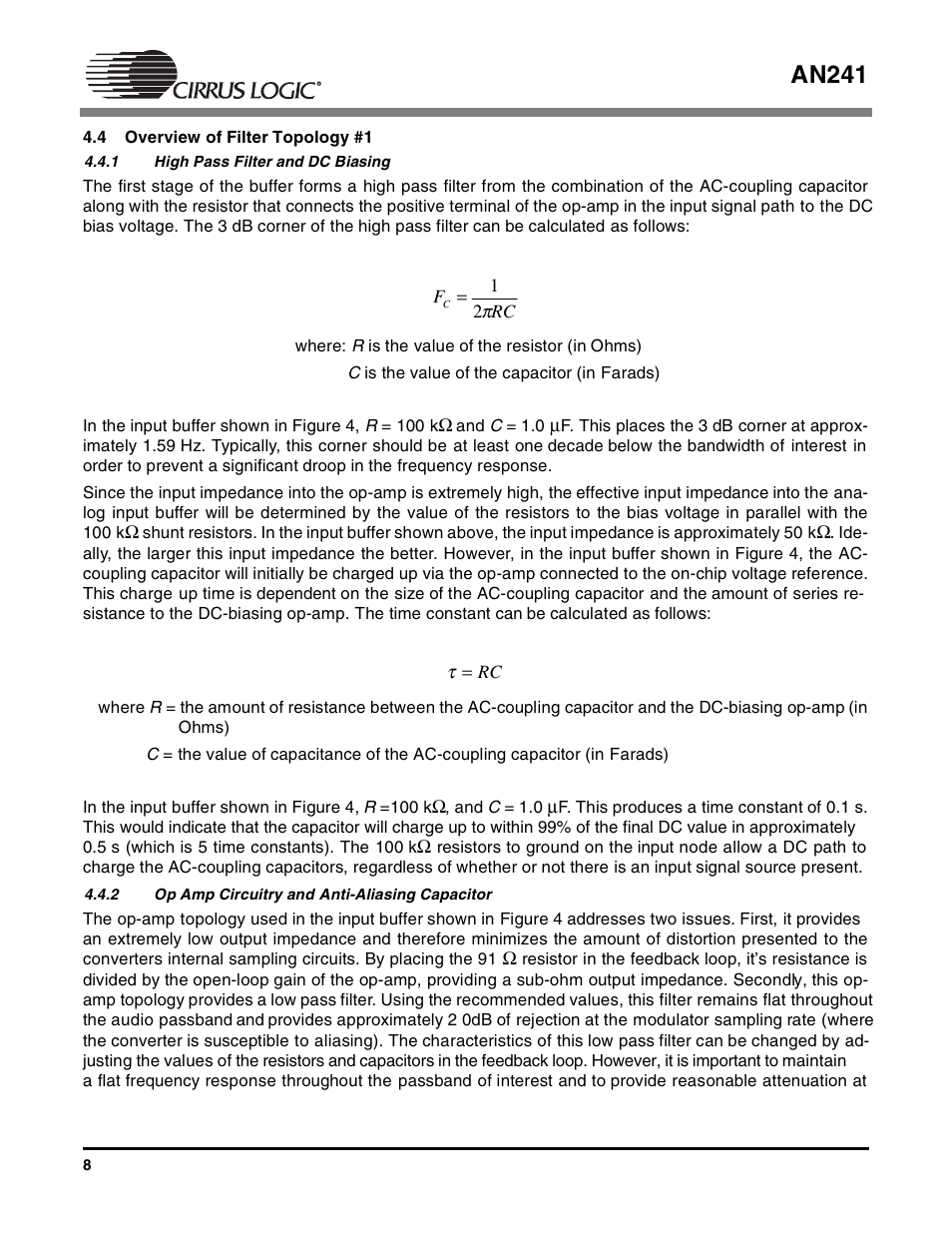 An241 | Cirrus Logic AN241 User Manual | Page 8 / 16