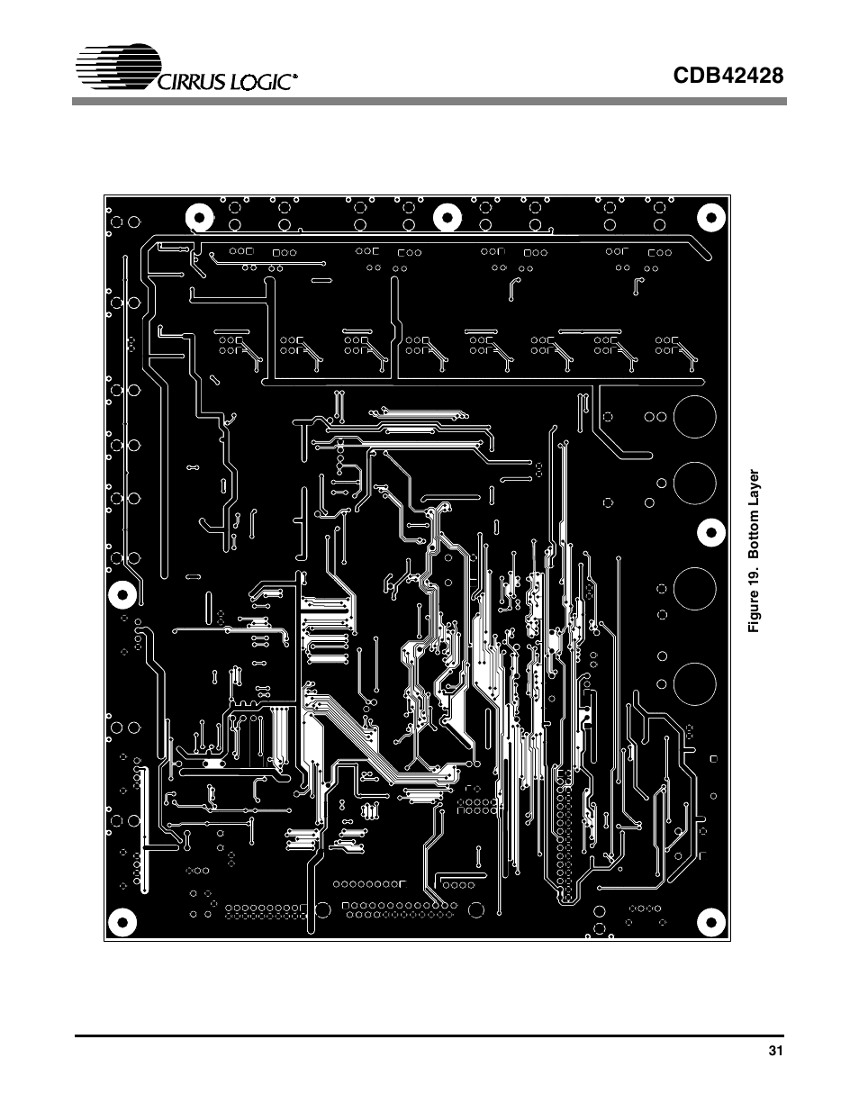 Figure 19. bottom layer, Nd 19 deta | Cirrus Logic CDB42428 User Manual | Page 31 / 32