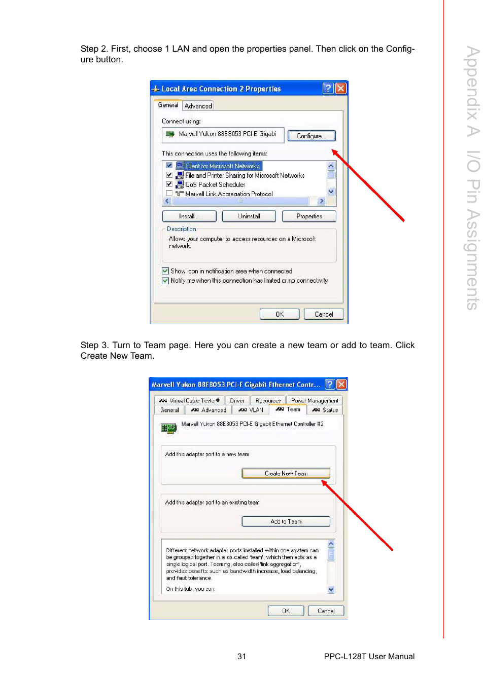 Appendix a i/o pin a ssignments | Advantech PPC-L128T User Manual | Page 39 / 46
