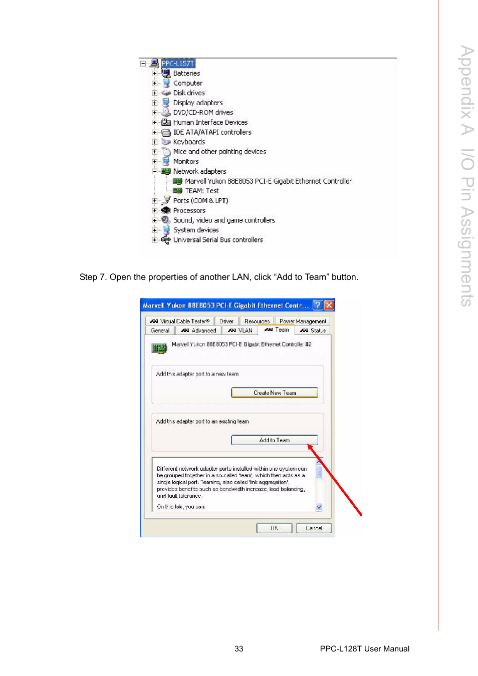 Appendix a i/o pin a ssignments | Advantech PPC-L128T User Manual | Page 41 / 46