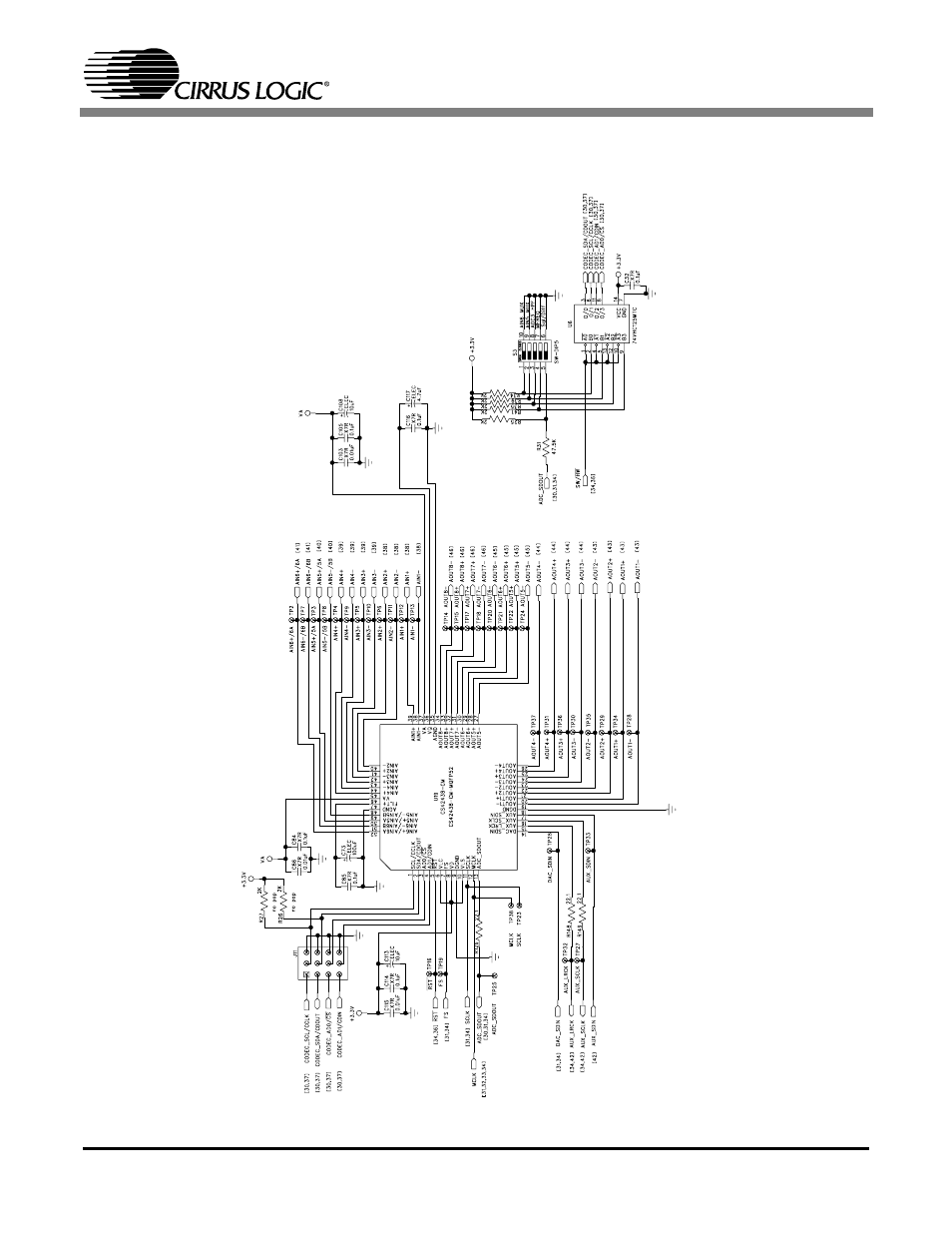 Cdb schematics, Figure 8. cs42438, Igure | 8 on pa | Cirrus Logic CDB42438 User Manual | Page 30 / 51