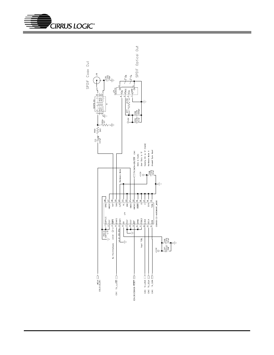 Figure 11. s/pdif output, Figu, Re 11 o | Cirrus Logic CDB42438 User Manual | Page 33 / 51