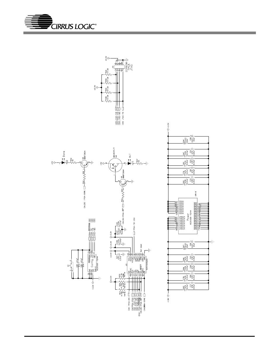 Figure 13. fpga connections, Igure 13, Age 35 | Cirrus Logic CDB42438 User Manual | Page 35 / 51