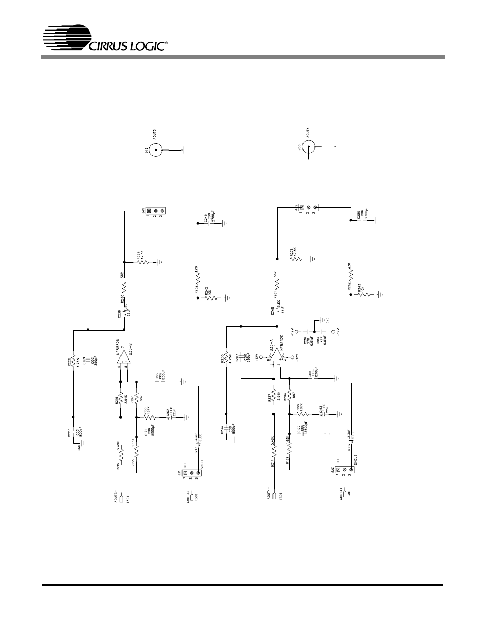 Figure 22. analog output 3-4 | Cirrus Logic CDB42438 User Manual | Page 44 / 51