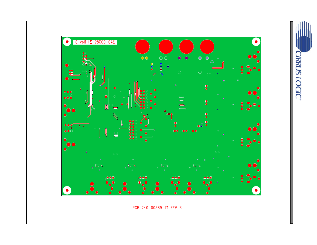 Figure 22.bottom side (layer 4), Cdb4244 | Cirrus Logic CDB4244 User Manual | Page 35 / 36
