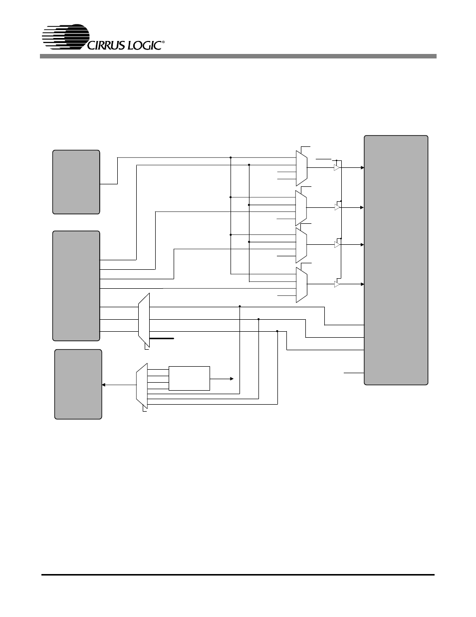 Internal data routing, Figure 4. internal data routing, Cs8416 dsp header | Cs8406, Tdmer | Cirrus Logic CDB42448 User Manual | Page 11 / 44