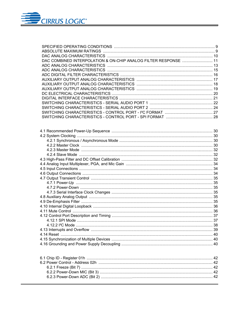 Cirrus Logic CS4245 User Manual | Page 3 / 59