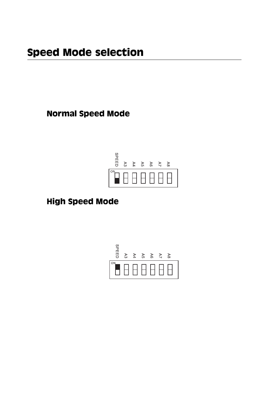 Speed mode selection | Advantech 4-Port RS-232 Interface card PCL-849 User Manual | Page 19 / 33