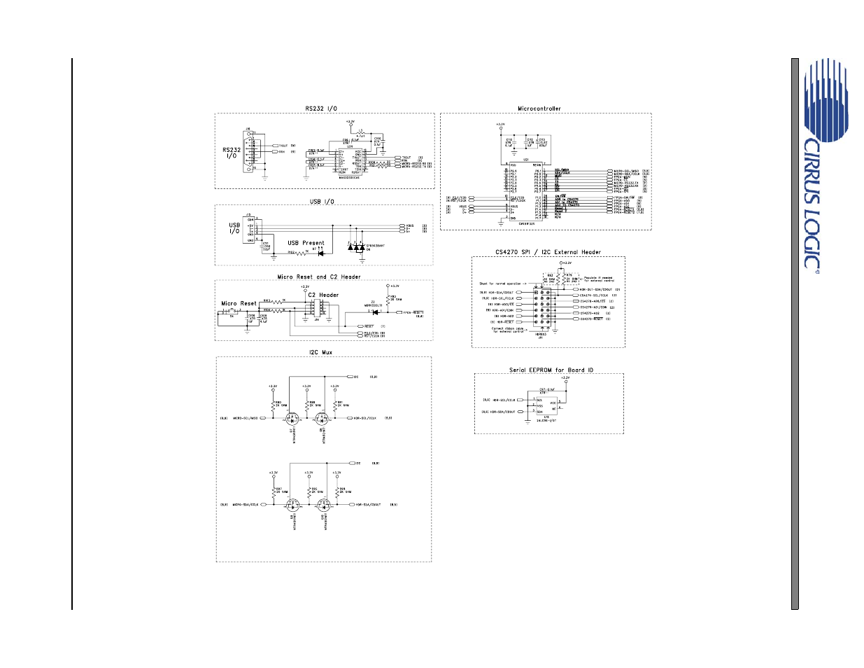 Figure 73. usb/rs232 microprocessor, Figure 73.usb/rs232 microprocessor, Cdb4270 | Cirrus Logic CDB4270 User Manual | Page 44 / 50