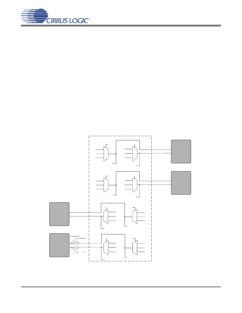 Fpga overview, 1 fpga architecture, 2 internal sub-clock routing | Figure 3. internal sub-clock routing, 1 fpga architecture 2.2 internal sub-clock routing, Figure 3.internal sub-clock routing, For a comp, Cdb4270 | Cirrus Logic CDB4270 User Manual | Page 9 / 50