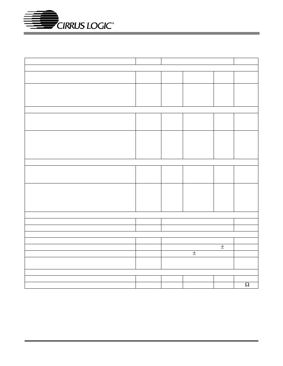 Adc analog characteristics - commercial grade, Cs4271 | Cirrus Logic CS4271 User Manual | Page 14 / 53