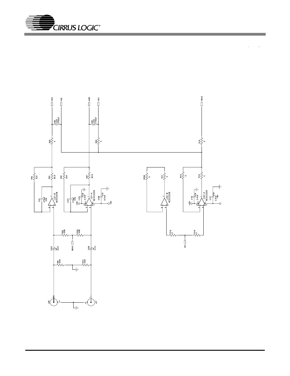 Figure 8. analog input, schematic sheet 3, Cdb4271 | Cirrus Logic CDB4271 User Manual | Page 18 / 28