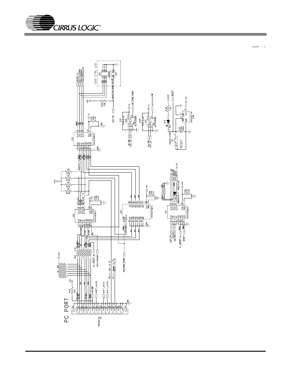 Figure 14. control port, schematic sheet 9, Cdb4272 | Cirrus Logic CDB4272 User Manual | Page 24 / 29