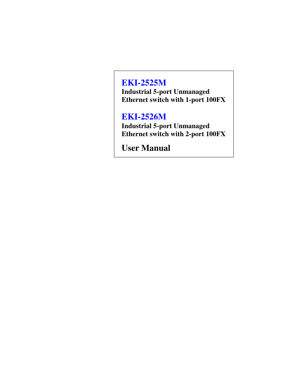 Advantech EKI-2526M User Manual | 30 pages