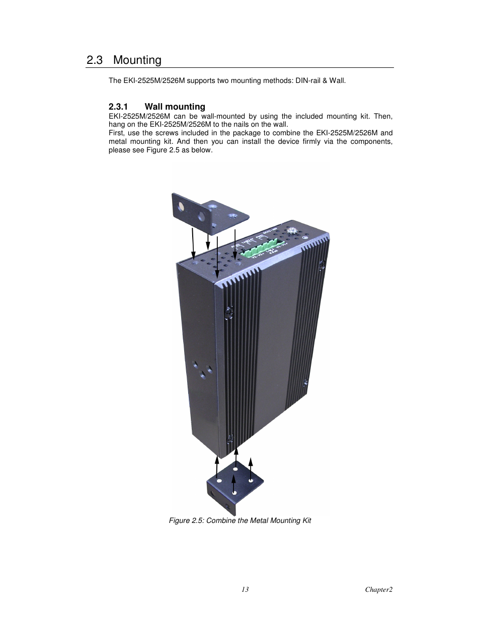 3 mounting | Advantech EKI-2526M User Manual | Page 21 / 30