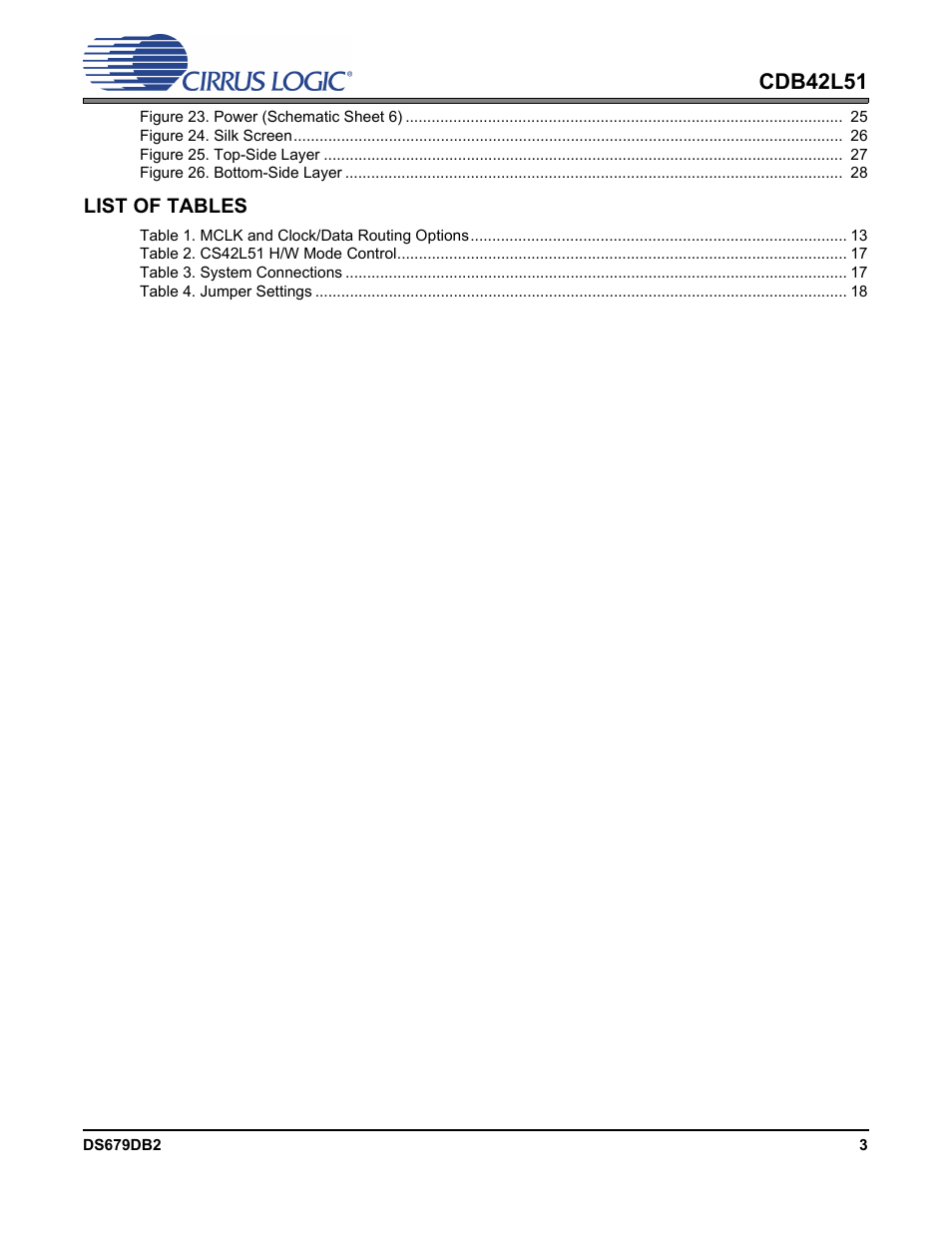 Cdb42l51 | Cirrus Logic CDB42L51 User Manual | Page 3 / 29