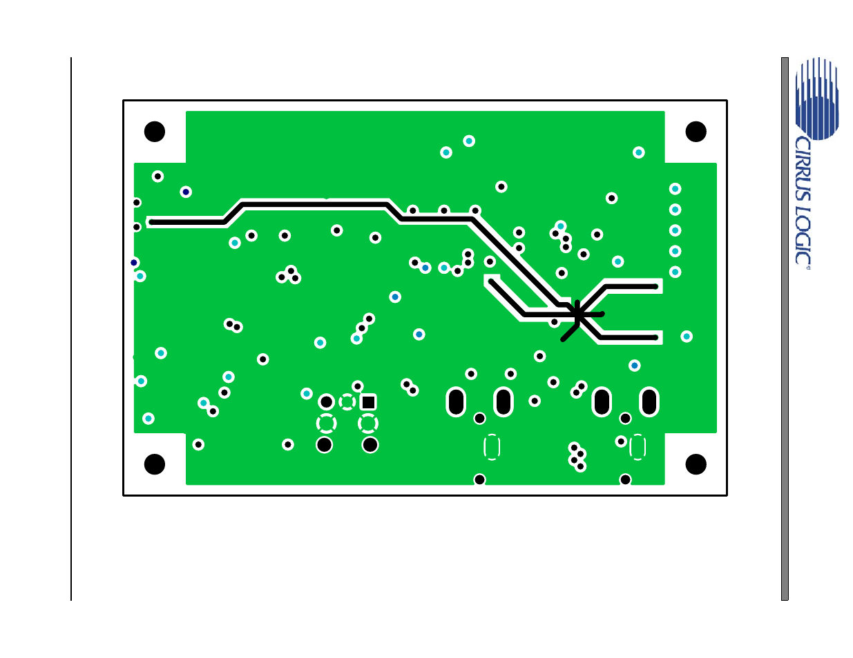Figure 9. internal layer (ground plane), Figure 9 on, Crd42l51 | Cirrus Logic CRD42L51 User Manual | Page 16 / 19