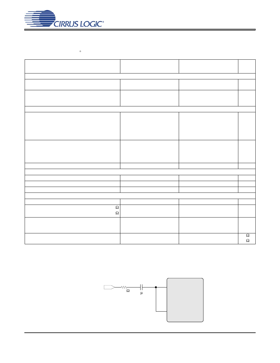Analog input characteristics, Figure 2. cmrr test configuration, Figure 2.cmrr test configuration | Cs42l55 analog input characteristics | Cirrus Logic CS42L55 User Manual | Page 12 / 73