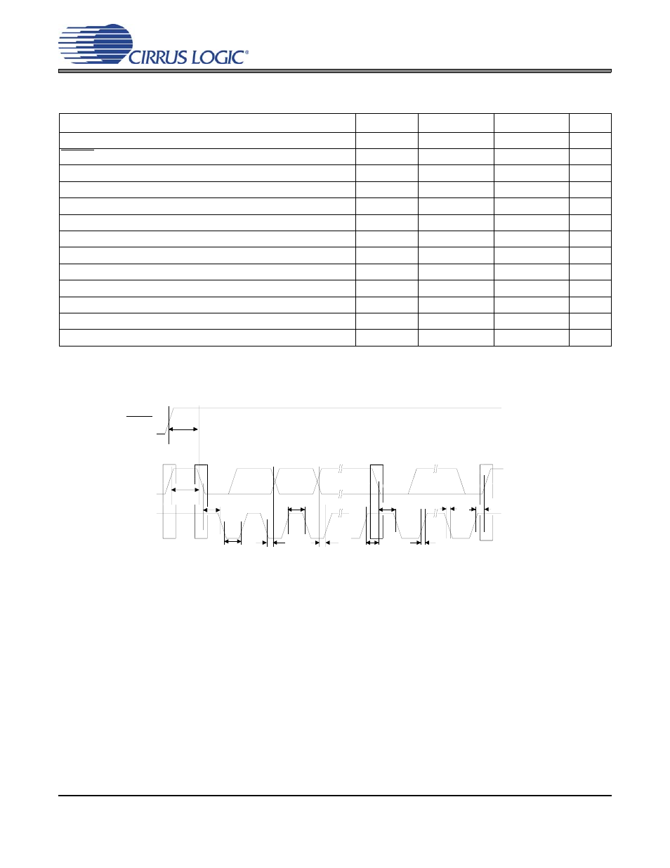 Switching specifications - control port, Figure 7. i·c control port timing, Figure 7.i²c control port timing | Cs42l55 switching specifications - control port | Cirrus Logic CS42L55 User Manual | Page 18 / 73