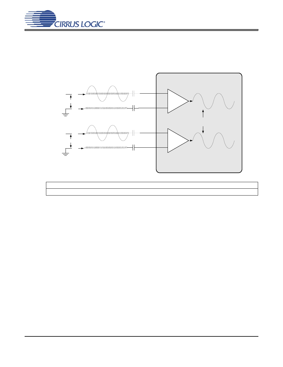 1 pseudo-differential inputs, Figure 10. stereo pseudo-differential input, 2 automatic level control (alc) | Figure 10.stereo pseudo-differential input, Cs42l55 | Cirrus Logic CS42L55 User Manual | Page 24 / 73