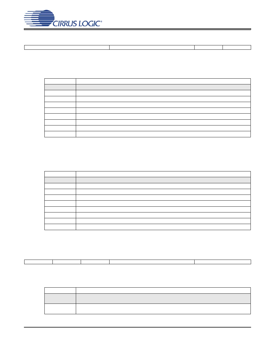31 alc threshold (address 26h), 1 alc maximum threshold, 2 alc minimum threshold | 32 noise gate control (address 27h), 1 noise gate all channels, P 64, Cs42l55 | Cirrus Logic CS42L55 User Manual | Page 64 / 73