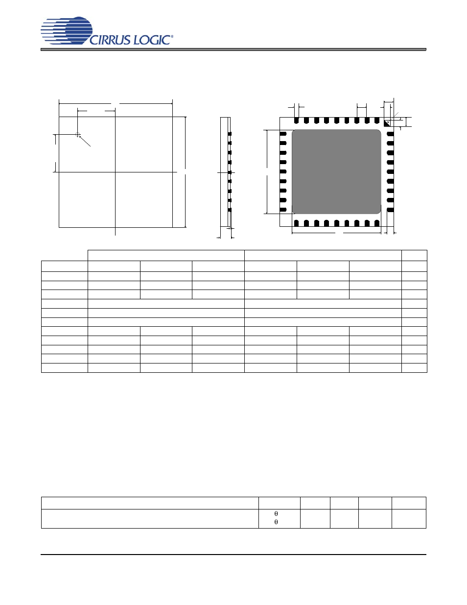Package dimensions, Thermal characteristics | Cirrus Logic CS42L55 User Manual | Page 72 / 73