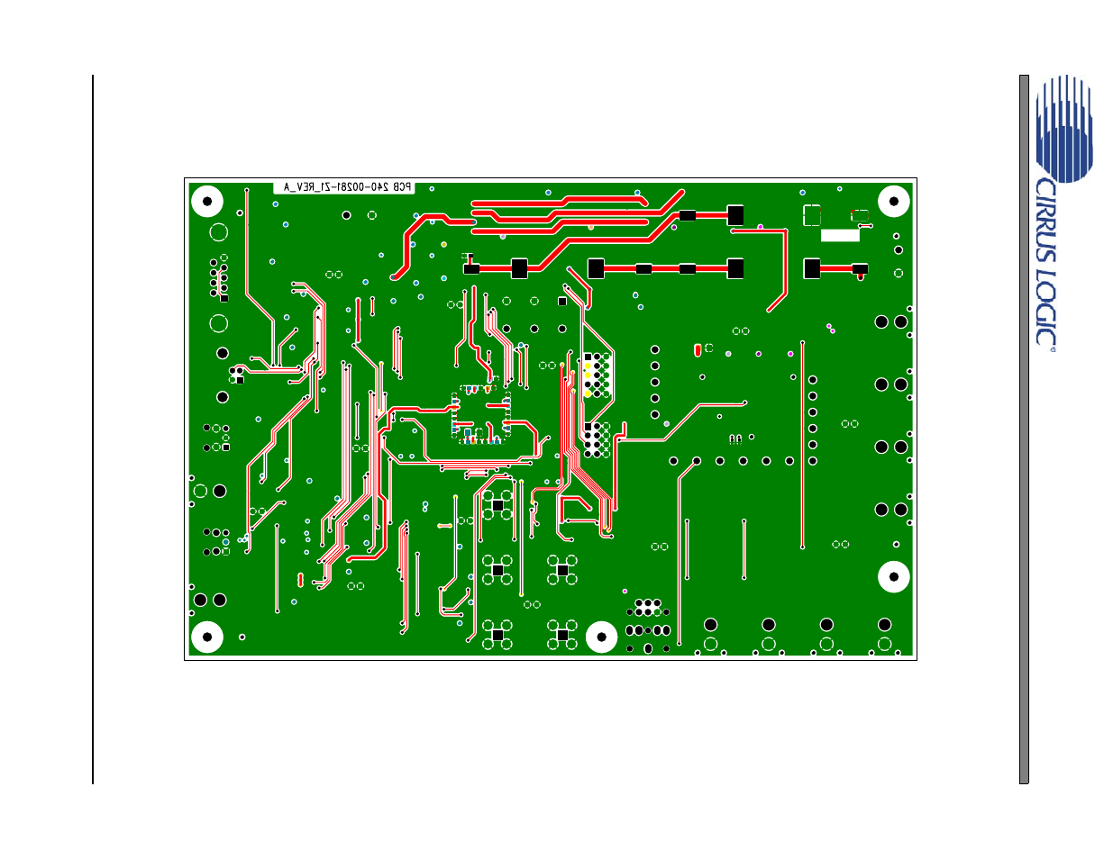 Figure 46.bottom side layer, Cdb42l55 | Cirrus Logic CDB42L55 User Manual | Page 34 / 36