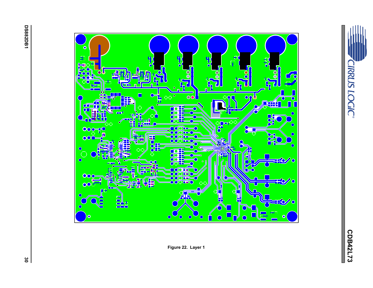 Figure 22. layer 1, Cdb42l73 | Cirrus Logic CDB42L73 User Manual | Page 30 / 36
