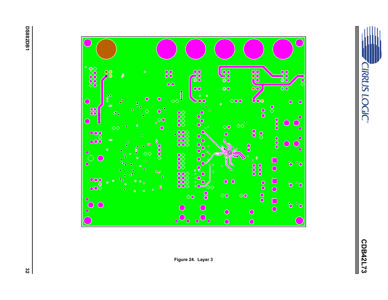 Figure 24. layer 3, Cdb42l73 | Cirrus Logic CDB42L73 User Manual | Page 32 / 36