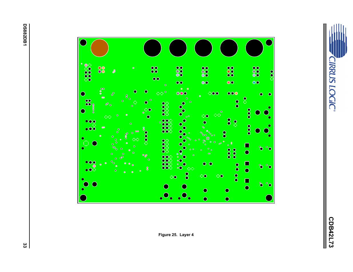 Figure 25. layer 4, Cdb42l73 | Cirrus Logic CDB42L73 User Manual | Page 33 / 36