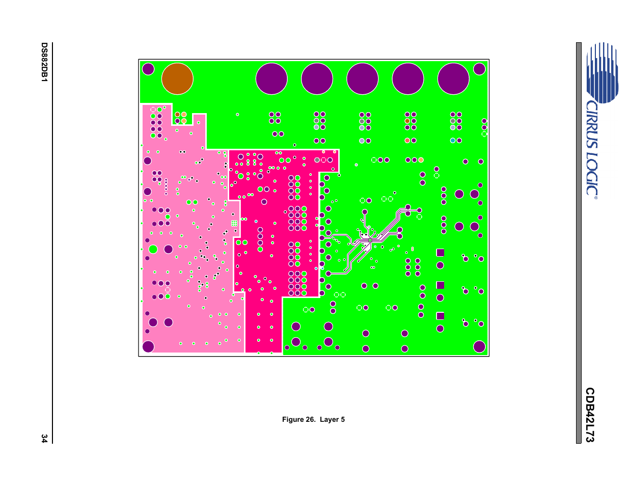 Figure 26. layer 5, Cdb42l73 | Cirrus Logic CDB42L73 User Manual | Page 34 / 36