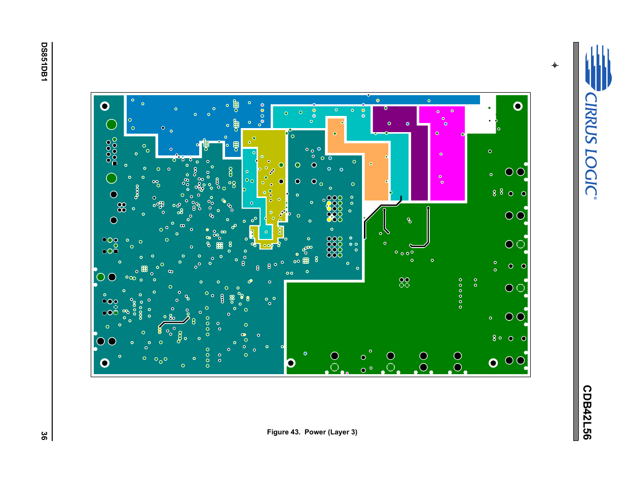 Figure 43. power (layer 3), Cdb42l56 | Cirrus Logic CDB42L56 User Manual | Page 36 / 38