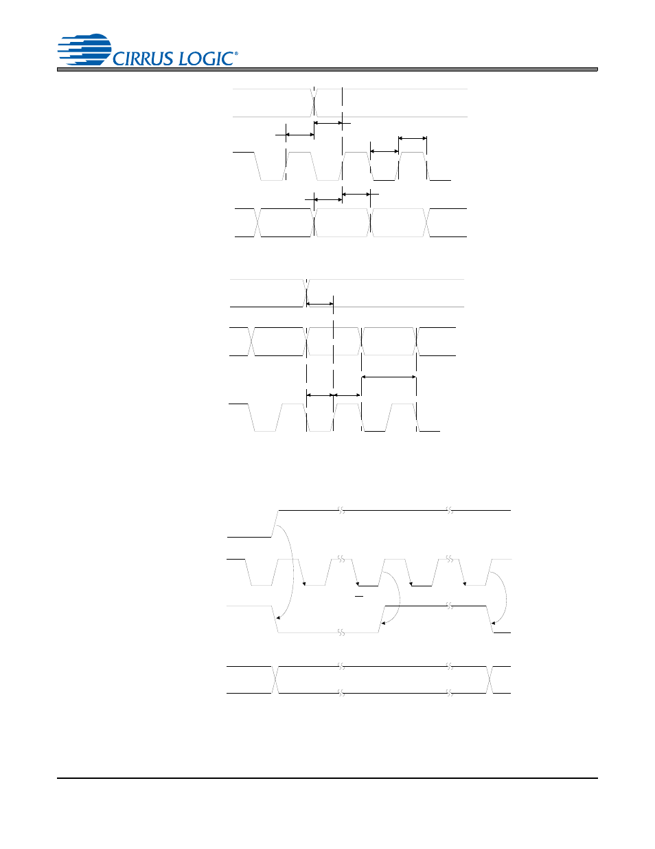 Figure 5. external serial mode input timing, Figure 6. internal serial mode input timing, Figure 7. internal serial clock generation | Figure 5, External serial mode input timing, Figure 6, Internal serial mode input timing, Figure 7, Internal serial clock generation | Cirrus Logic CS4339 User Manual | Page 11 / 25