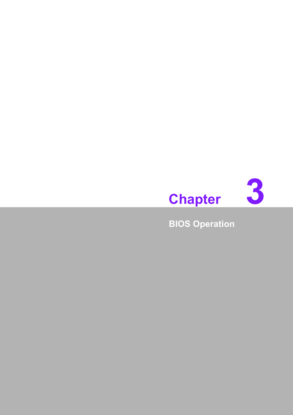 3 bios operation, Chapter | Advantech PCM-9588 User Manual | Page 29 / 104